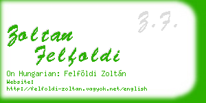 zoltan felfoldi business card